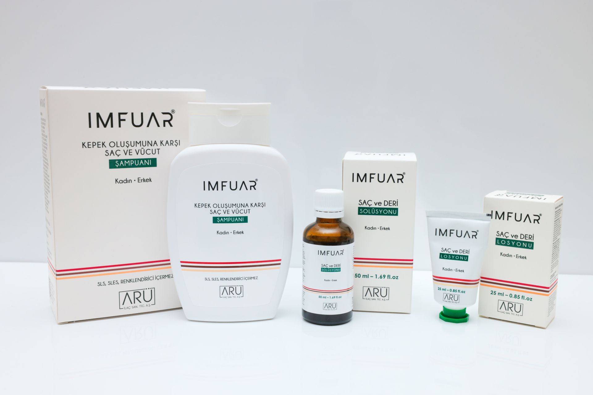 IMFAUR KEPEK OLUŞUMUNA KARŞI ŞAMP + SOLÜSYON+ LOSYON 3'LÜ SET