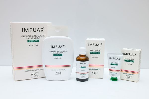 IMFAUR KEPEK OLUŞUMUNA KARŞI ŞAMP + SOLÜSYON+ LOSYON 3'LÜ SET